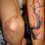 фото Тату на колене от 05.06.2018 №001 - Tattoo on the knee - tatufoto.com