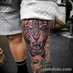 фото Тату на колене от 05.06.2018 №006 - Tattoo on the knee - tatufoto.com