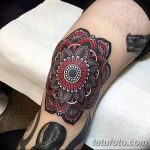 фото Тату на колене от 05.06.2018 №007 - Tattoo on the knee - tatufoto.com