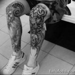 фото Тату на колене от 05.06.2018 №009 - Tattoo on the knee - tatufoto.com