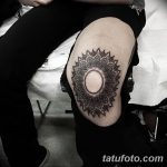 фото Тату на колене от 05.06.2018 №028 - Tattoo on the knee - tatufoto.com