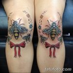 фото Тату на колене от 05.06.2018 №035 - Tattoo on the knee - tatufoto.com 235423
