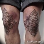 фото Тату на колене от 05.06.2018 №041 - Tattoo on the knee - tatufoto.com