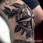 фото Тату на колене от 05.06.2018 №052 - Tattoo on the knee - tatufoto.com