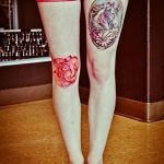 фото Тату на колене от 05.06.2018 №056 - Tattoo on the knee - tatufoto.com