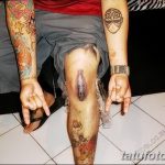 фото Тату на колене от 05.06.2018 №059 - Tattoo on the knee - tatufoto.com