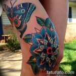 фото Тату на колене от 05.06.2018 №080 - Tattoo on the knee - tatufoto.com