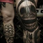 фото Тату на колене от 05.06.2018 №087 - Tattoo on the knee - tatufoto.com