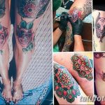 фото Тату на колене от 05.06.2018 №102 - Tattoo on the knee - tatufoto.com