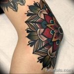 фото Тату на колене от 05.06.2018 №110 - Tattoo on the knee - tatufoto.com