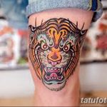 фото Тату на колене от 05.06.2018 №140 - Tattoo on the knee - tatufoto.com