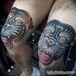 фото Тату на колене от 05.06.2018 №141 - Tattoo on the knee - tatufoto.com