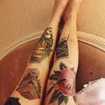 фото Тату на колене от 05.06.2018 №142 - Tattoo on the knee - tatufoto.com