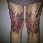 фото Тату на колене от 05.06.2018 №145 - Tattoo on the knee - tatufoto.com