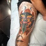 фото Тату на колене от 05.06.2018 №146 - Tattoo on the knee - tatufoto.com