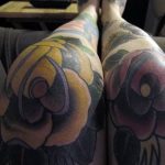 фото Тату на колене от 05.06.2018 №159 - Tattoo on the knee - tatufoto.com