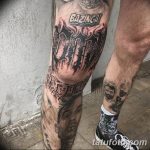 фото Тату на колене от 05.06.2018 №184 - Tattoo on the knee - tatufoto.com