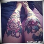 фото Тату на колене от 05.06.2018 №260 - Tattoo on the knee - tatufoto.com