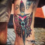 фото Тату на колене от 05.06.2018 №268 - Tattoo on the knee - tatufoto.com