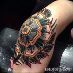 фото Тату на колене от 05.06.2018 №279 - Tattoo on the knee - tatufoto.com