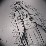 фото Эскиз тату Санта Муэрто от 03.06.2018 №108 - Sketch of Santa Muerto - tatufoto.com