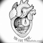 фото Эскизы тату Сердце от 20.06.2018 №003 - Sketches Tattoo Heart - tatufoto.com