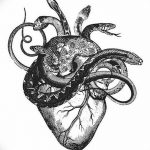 фото Эскизы тату Сердце от 20.06.2018 №009 - Sketches Tattoo Heart - tatufoto.com