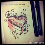 фото Эскизы тату Сердце от 20.06.2018 №012 - Sketches Tattoo Heart - tatufoto.com