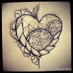 фото Эскизы тату Сердце от 20.06.2018 №029 - Sketches Tattoo Heart - tatufoto.com
