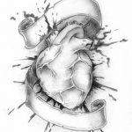 фото Эскизы тату Сердце от 20.06.2018 №033 - Sketches Tattoo Heart - tatufoto.com