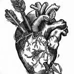 фото Эскизы тату Сердце от 20.06.2018 №075 - Sketches Tattoo Heart - tatufoto.com