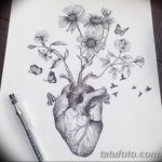 фото Эскизы тату Сердце от 20.06.2018 №119 - Sketches Tattoo Heart - tatufoto.com