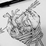 фото Эскизы тату Сердце от 20.06.2018 №211 - Sketches Tattoo Heart - tatufoto.com