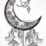фото Эскизы тату полумесяц от 18.06.2018 №004 - Sketches of a moon tattoo - tatufoto.com