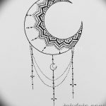 фото Эскизы тату полумесяц от 18.06.2018 №010 - Sketches of a moon tattoo - tatufoto.com