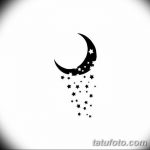 фото Эскизы тату полумесяц от 18.06.2018 №022 - Sketches of a moon tattoo - tatufoto.com