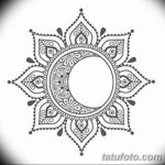 фото Эскизы тату полумесяц от 18.06.2018 №025 - Sketches of a moon tattoo - tatufoto.com