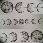 фото Эскизы тату полумесяц от 18.06.2018 №033 - Sketches of a moon tattoo - tatufoto.com