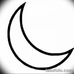 фото Эскизы тату полумесяц от 18.06.2018 №042 - Sketches of a moon tattoo - tatufoto.com