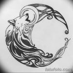 фото Эскизы тату полумесяц от 18.06.2018 №045 - Sketches of a moon tattoo - tatufoto.com