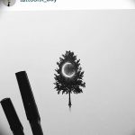 фото Эскизы тату полумесяц от 18.06.2018 №057 - Sketches of a moon tattoo - tatufoto.com