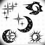 фото Эскизы тату полумесяц от 18.06.2018 №059 - Sketches of a moon tattoo - tatufoto.com 23443