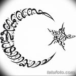 фото Эскизы тату полумесяц от 18.06.2018 №062 - Sketches of a moon tattoo - tatufoto.com