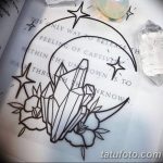 фото Эскизы тату полумесяц от 18.06.2018 №064 - Sketches of a moon tattoo - tatufoto.com