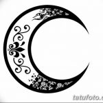 фото Эскизы тату полумесяц от 18.06.2018 №074 - Sketches of a moon tattoo - tatufoto.com