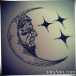 фото Эскизы тату полумесяц от 18.06.2018 №082 - Sketches of a moon tattoo - tatufoto.com