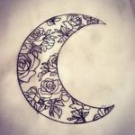 фото Эскизы тату полумесяц от 18.06.2018 №087 - Sketches of a moon tattoo - tatufoto.com