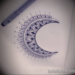 фото Эскизы тату полумесяц от 18.06.2018 №088 - Sketches of a moon tattoo - tatufoto.com
