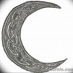 фото Эскизы тату полумесяц от 18.06.2018 №096 - Sketches of a moon tattoo - tatufoto.com