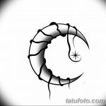 фото Эскизы тату полумесяц от 18.06.2018 №104 - Sketches of a moon tattoo - tatufoto.com